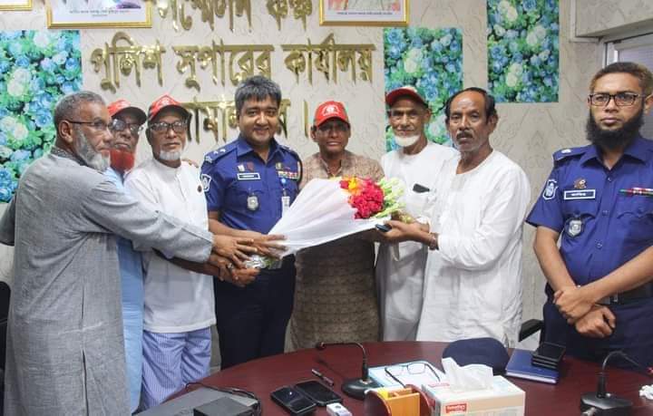 জামালপুরে বীর মুক্তিযোদ্ধাগণের সাথে নবাগত পুলিশ সুপার মহোদয়ের মতবিনিময় সভা