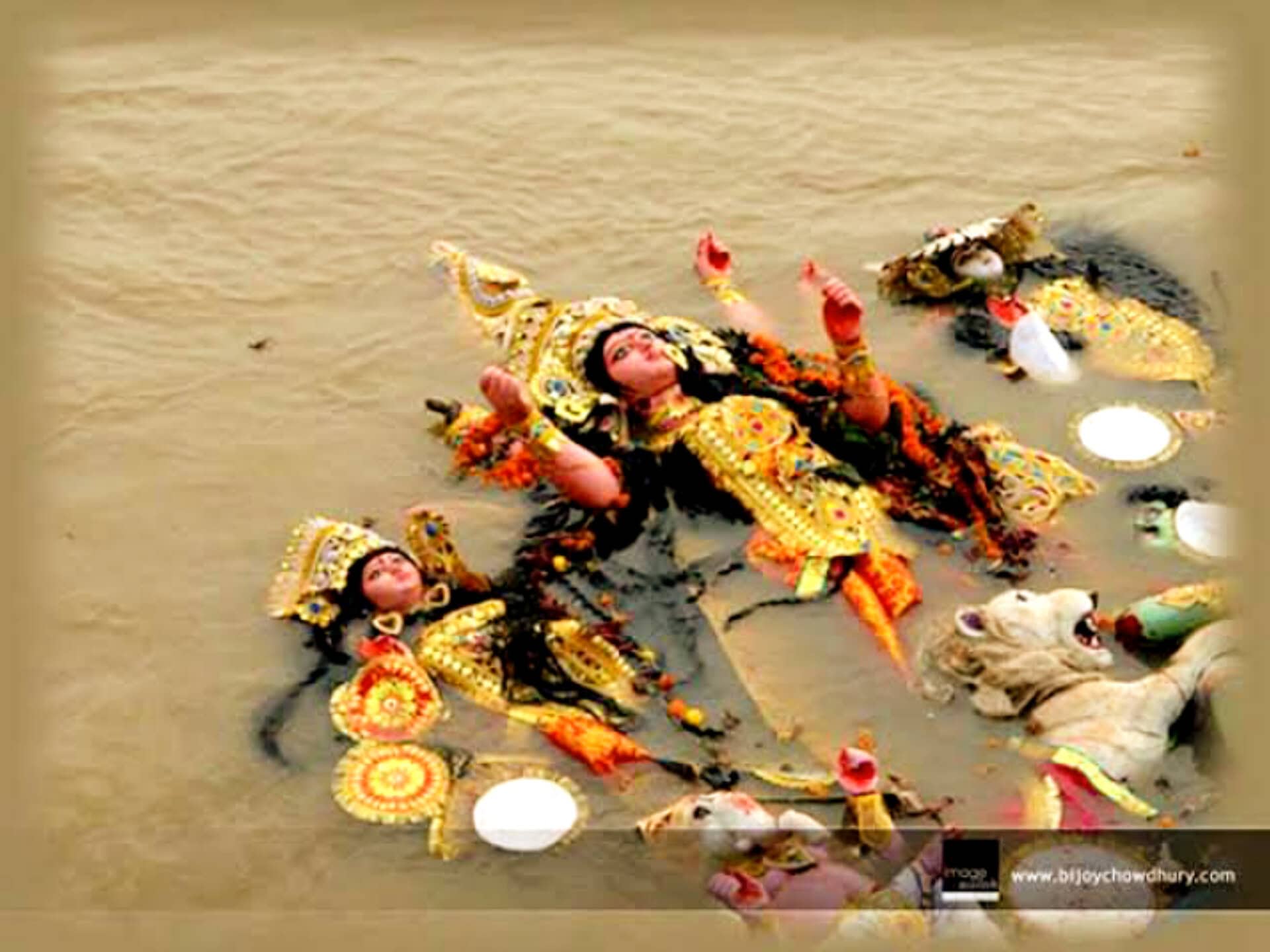 বেলাবতে চোখের জলে প্রতিমা বিসর্জন, শারদোৎসবের সমাপ্তি