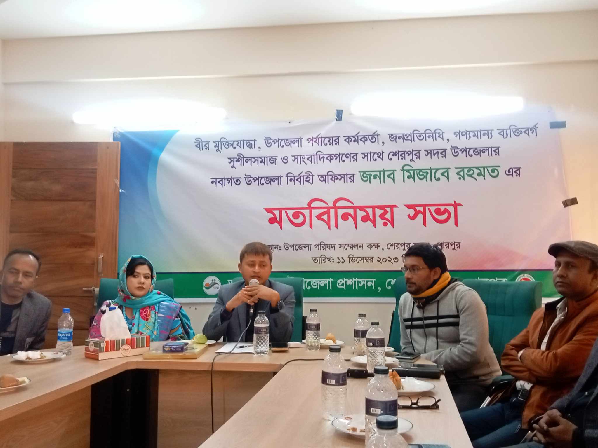 শেরপুরে সাংবাদিকদের সাথে নবাগত ইউএনও”র মতবিনিময় সভা অনুষ্ঠিত