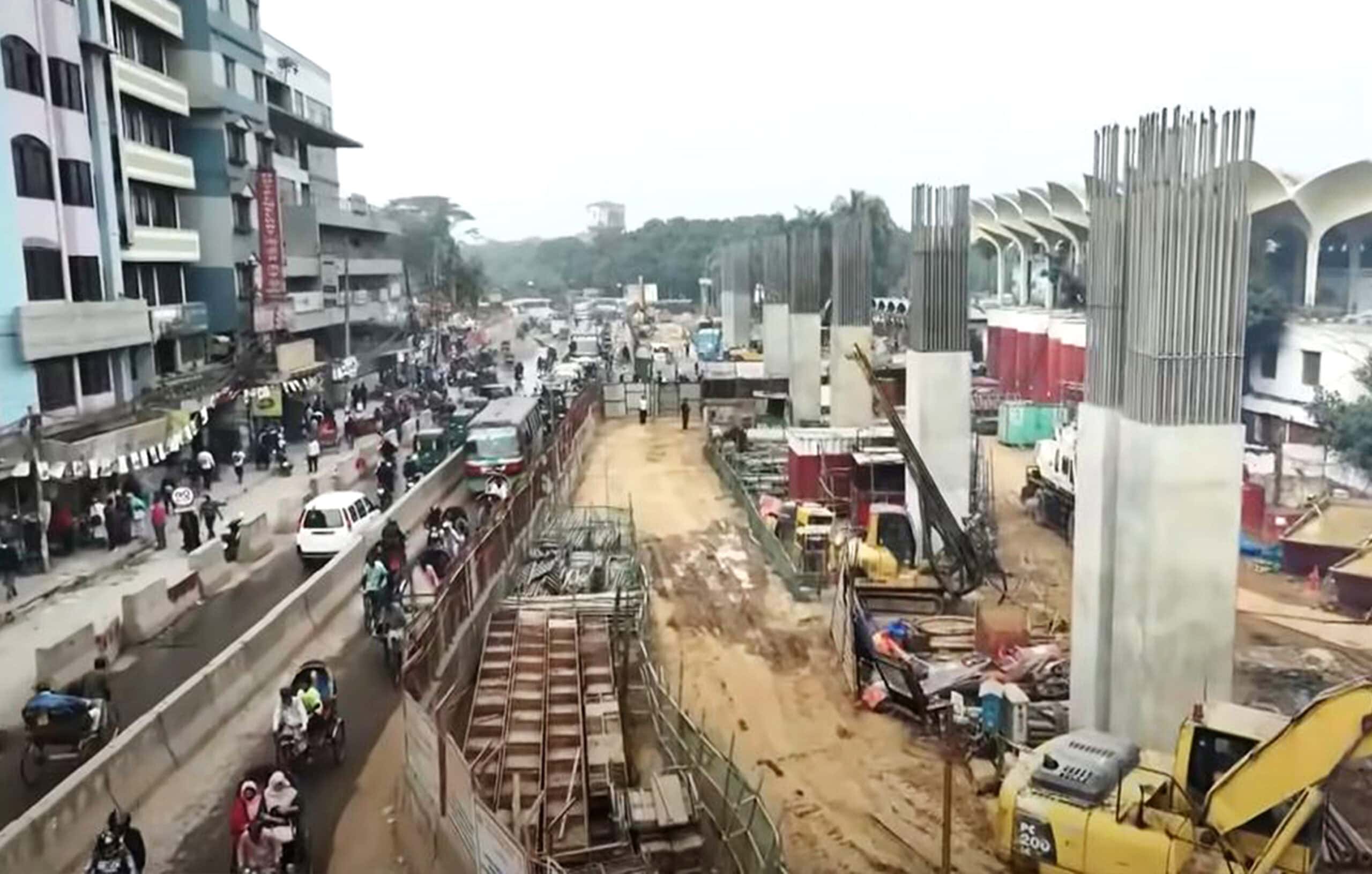 তিতাসের গাফিলতিতে মেট্রোরেলের কাজ বন্ধ