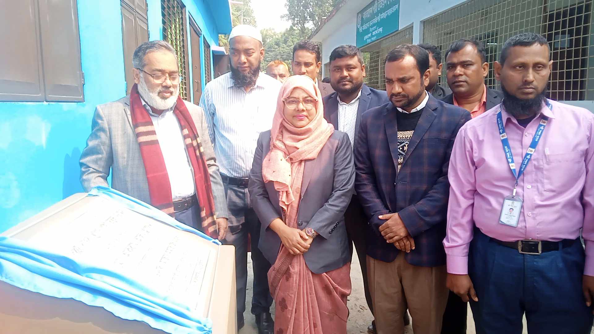 মাগুরার শ্রীপুরে পল্লী সঞ্চয় ব্যাংকের দ্বিতল ভবনের উদ্বোধন।