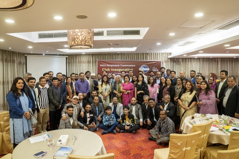 আন্তর্জাতিক বেসরকারি উন্নয়ন সংস্থা,টোস্ট মাস্টার্স ক্লাব উদ্বোধন।