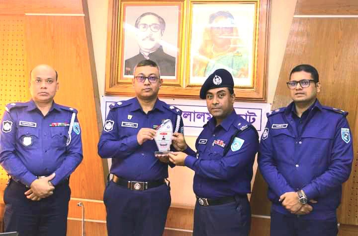 লালমনিরহাট জেলায় ৫টি থানার মধ্যে শ্রেষ্ঠ থানা হিসেবে নির্বাচিত সদর থানা