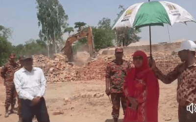 নওগাঁয় অবৈধ ৬ ইটভাটার ৯ লাখ টাকা জরিমানা