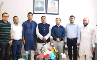 নিজাম উদ্দিন হাজারী এমপির সাথে ফেনীর নবাগত পুলিশ সুপারের সৌজন্য সাক্ষাৎ