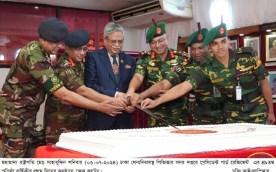 প্রেসিডেন্ট গার্ড রেজিমেন্ট এর ৪৯তম প্রতিষ্ঠা বার্ষিকী অনুষ্ঠানে মহামান্য রাষ্ট্রপতি