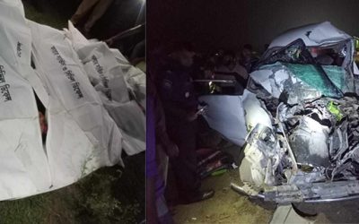 সিরাজগঞ্জে ট্রাক-মাইক্রোবাস সংঘর্ষে চারজনের মৃত্যু