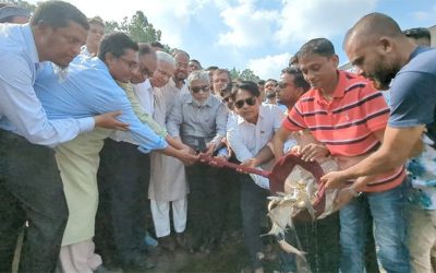 জাতীয় বিপ্লব ও সংহতি দিবস উপলক্ষে এ্যাব এর পক্ষ থেকে শহীদ প্রেসিডেন্ট জিয়াউর রহমানের মাজার সংলগ্ন লেকে মাছের পোনা অবমুক্ত করা হয়