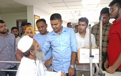 গণঅভ্যুত্থানে আহতদের পাশে জাতীয়তাবাদী নার্সিং শাখার ছাত্রদল