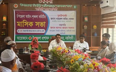 নরসিংদী সদর উপজেলা আইন-শৃঙ্খলা ও উন্নয়ন সমন্বয় কমিটির সভা অনুষ্ঠিত