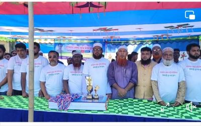 লোকমান মেম্বার স্মৃতি ফাউন্ডেশন এর উদ্যোগে প্রীতি ফুটবল ম্যাচ অনুষ্ঠিত