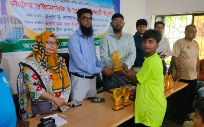 নরসিংদীতে সাঁতার প্রতিযোগিতা ও পুরস্কার বিতরণী অনুষ্ঠিত