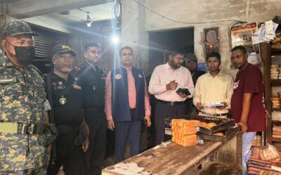 নরসিংদীতে অস্বাস্থ্যকর পরিবেশে বেকারি পণ্য উৎপাদন: ৫০ হাজার টাকা জরিমানা