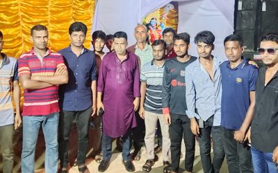 শ্রীপুর গয়েশপুরে বিভিন্ন পূজামণ্ডপ পরিদর্শন করেন বিএনপির নেতা টিটো বিশ্বাস
