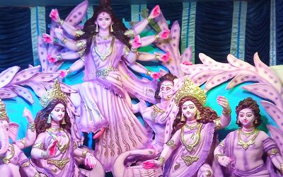 রাজশাহীতে জাঁকজমক ভাবে শারদীয় উৎসব শুরু