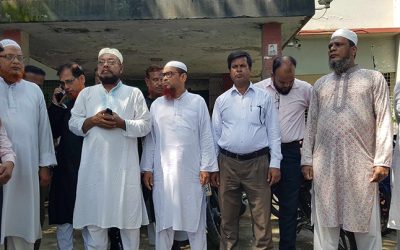 কুষ্টিয়ার মিরপুরে শিক্ষকের উপর হামলা ও চাঁদাবাজির প্রতিবাদে শিক্ষক সমিতির অবস্থান কর্মসূচি
