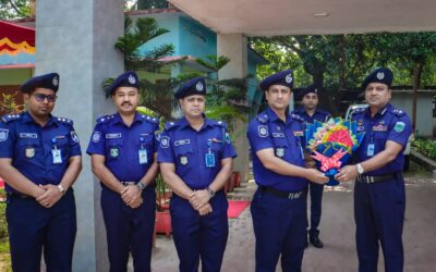 রাজশাহী জেলা পুলিশের হিসাব শাখা ১ম অর্ধ-বার্ষিক পরিদর্শন করেন রাজশাহী রেঞ্জের অ্যাডিশনাল ডিআইজি (ক্রাইম ম্যানেজমেন্ট) খন্দকার মোঃ শামীম হোসেন