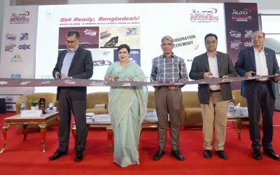 সেমস-গ্লোবালের আয়োজনে আইসিসিবিতে চলছে তিন দিনব্যাপী আন্তর্জাতিক প্রদর্শনী ‘১৯তম ঢাকা অটো সিরিজ অব এক্সিবিশন্স’