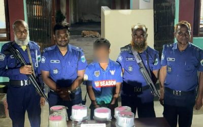 রাজশাহী জেলার বাগমারা থানা পুলিশের অভিযানে চুরি হওয়া ১৪টি বৈদ্যুতিক মিটার, ২টি মোবাইল ফোন উদ্ধারসহ গ্রেফতার -১