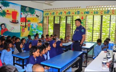 পুলিশ লাইনস স্কুল পরিদর্শন করেন পুলিশ সুপার গৌতম কুমার বিশ্বাস