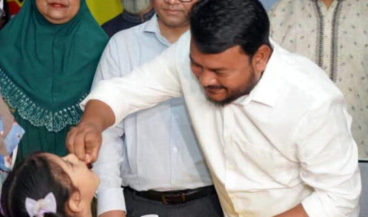 জাতীয় কর্মসূচির অংশ হিসেবে রাজশাহী সিটি কর্পোরেশনের উদ্যোগে জাতীয় এ প্লাস ভিটামিনের ক্যাম্পেইন অনুষ্ঠিত
