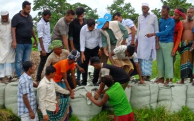 নবীনগরে কান্দাপাড়া রক্ষায় জিও ব্যাগ ফেলার কার্যক্রমের উদ্বোধন, স্বস্তির নিশ্বাস এলাকাবাসীর