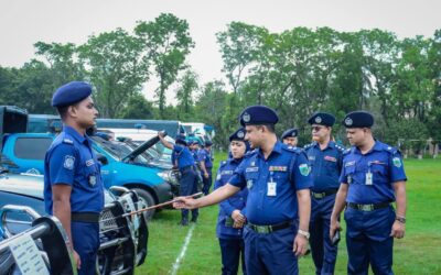 রাজশাহী জেলা  পুলিশ সুপার মোহাম্মদ নাঈমুল হাছান এর সভাপতিত্বে মাস্টার প্যারেড,কল্যাণসভা ও অপরাধ পর্যালোচনা সভা অনুষ্ঠিত