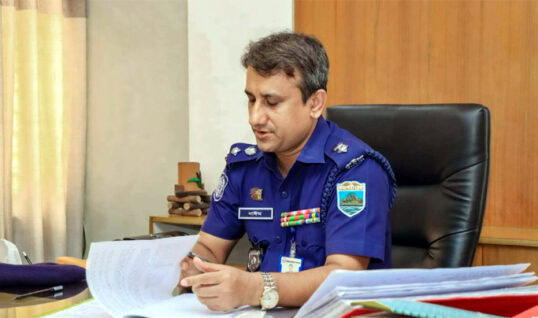 রাজশাহী জেলার সদর সার্কেল অফিস বার্ষিক পরিদর্শন করেন রাজশাহী জেলার পুলিশ সুপার মোহাম্মদ নাঈমুল হাছান