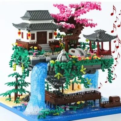 Yushinv Cherry Blossom Tree Building Set 3220 Pcs, Original Music(Symphony),Pink Bonsai Building Set Yushinv Cherry Blossom Tree Building Set 3220 Pcs, Original Music(Symphony),Pink Bonsai Building Set