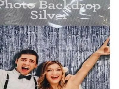 Way to Celebrate Silver Foil Backgrounds Drop Decoration, Size 6x8