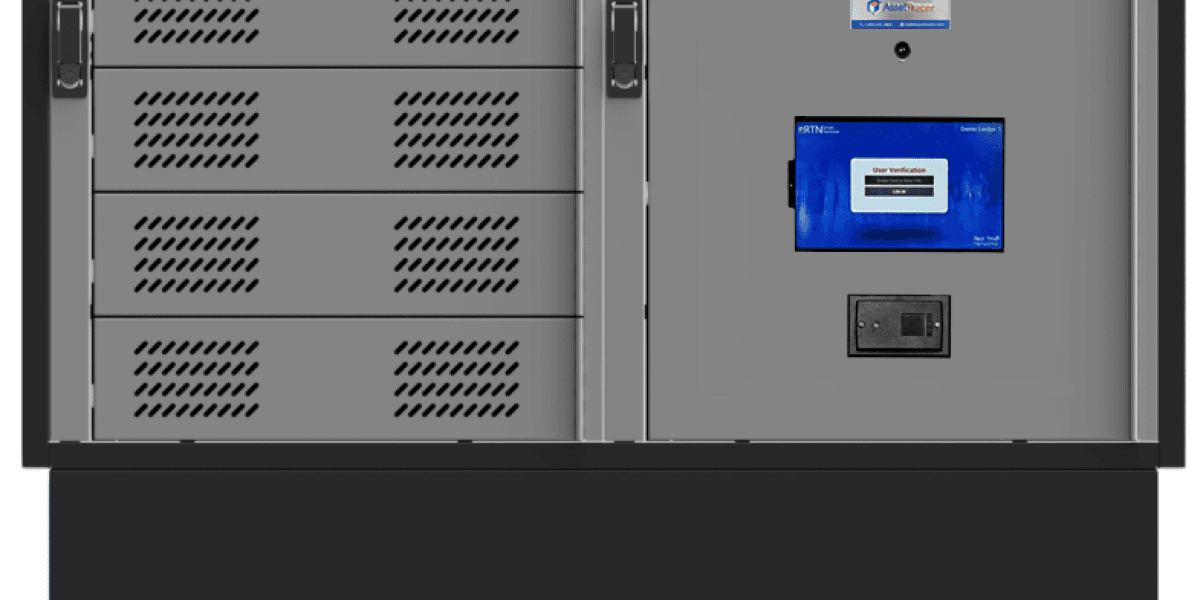 asset tracking locker closeup