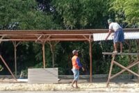 Kepedulian dan semangat gotong royong kembali ditunjukkan warga RT 01 Dusun Babatan, Desa Sekarbagus, Kecamatan Sugio, Kabupaten Lamongan.