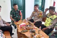 memperkuat sinergitas dan soliditas antarinstansi, Kapolsek Cisalak AKP Endang Pirtana, S.Pd., bersama Kapolsek Tanjungsiang IPDA Alimansyah NS, CHRA., CPHR., melaksanakan silaturahmi ke Markas Koramil (Mako) 0505 Cisalak/Tanjungsiang, Selasa (14/7/2026).