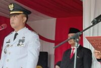 Camat Tanjungsiang Pimpin Upacara peringatan HUT ke-81 Kemerdekaan Republik Indonesia, berlangsung khidmat.