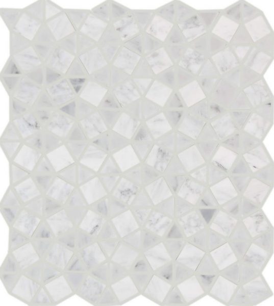 White Carrara Geometrix