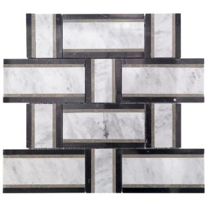 Interlace Malasia Gray, Lagos & Nero Marquina