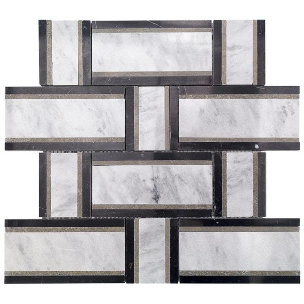 Interlace Malasia Gray, Lagos & Nero Marquina