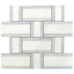 Interlace Thassos, Ming Green & Blue Celeste