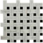 Lattice White Thassos With Light Gray & Black