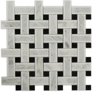 Lattice White Thassos With Light Gray & Black