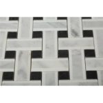 Lattice White Thassos With Light Gray & Black