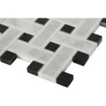 Lattice White Thassos With Light Gray & Black