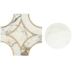 Mj Star 2.0 Calacutta With Crema Marfil Line & Calacutta Circle