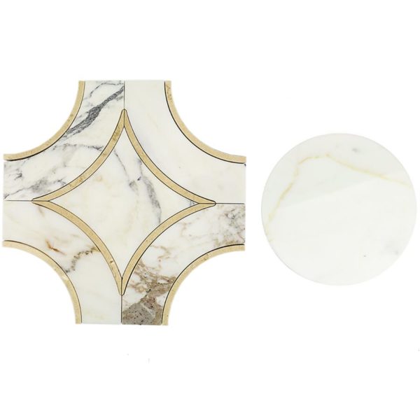 Mj Star 2.0 Calacutta With Crema Marfil Line & Calacutta Circle