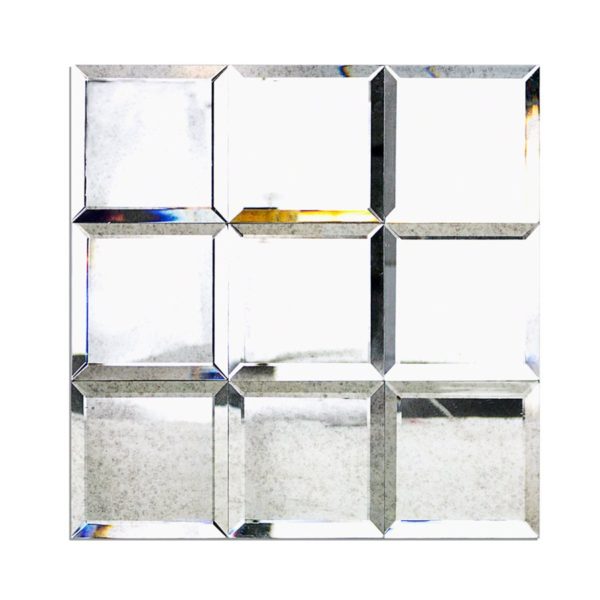 Mirror Antique 4 x 4 Beveled