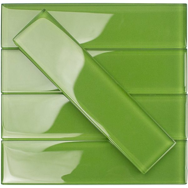 Crystal Apple Lime 2 x 8 Polished