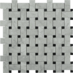 Trenza White Carrara & Black Dot
