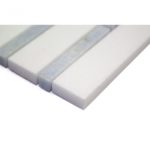 Bamboo Pattern White Thassos & Blue Celeste Line