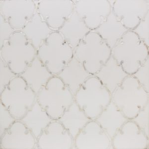 Mj Rabat White Thassos With Pearl Line