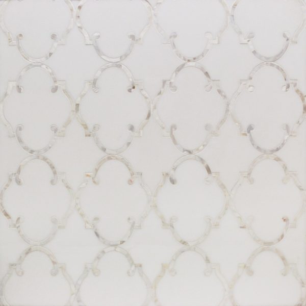 Mj Rabat White Thassos With Pearl Line